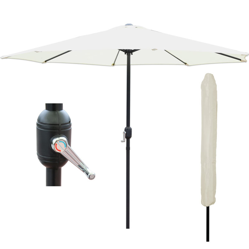 Avihai 270cm Market Parasol, Cream