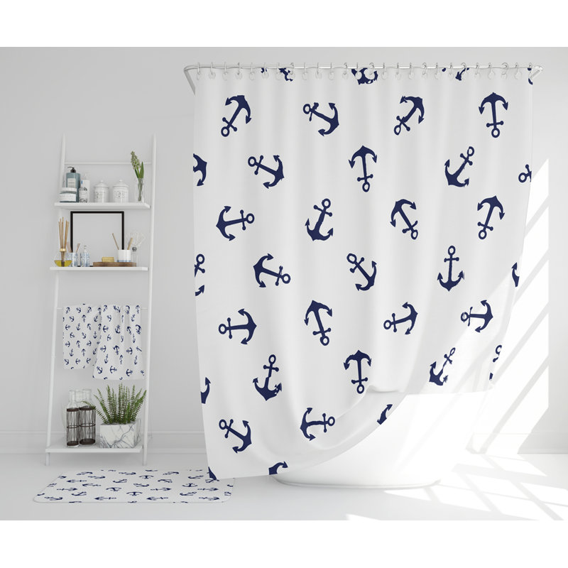 Nellean Polyester Shower Curtain Set