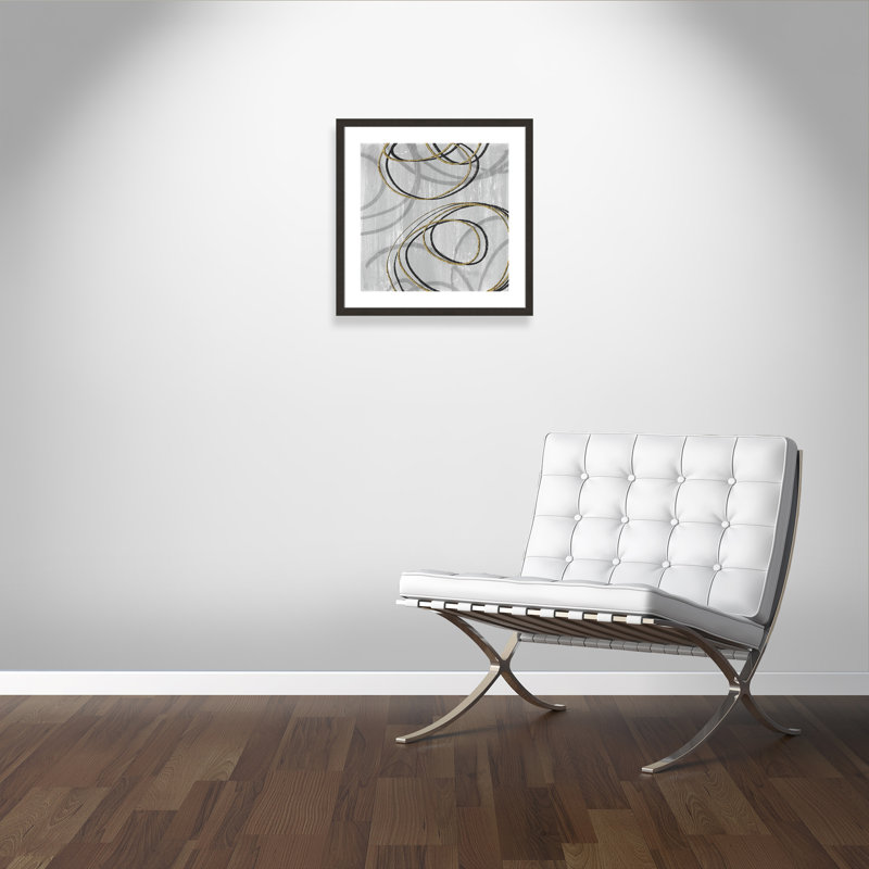 Éléments en mouvement - impression encadrée, Expresso sombre, H 24 po x l 24 po x P 2 po