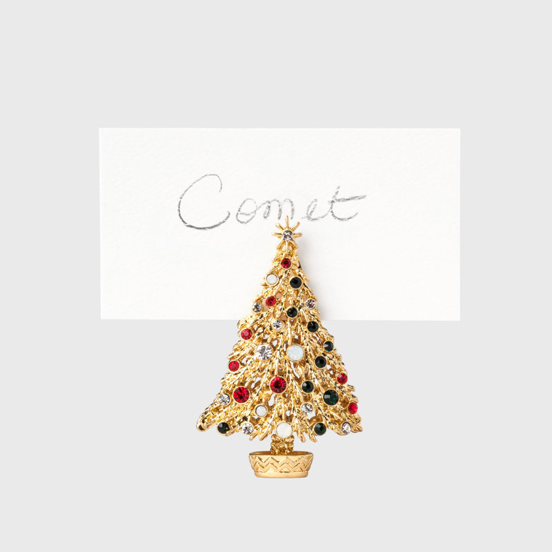 Jolly Christmas Tree Placecard Holders