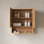 Armoire de rangement murale rayée TOIB de 26 po avec portes, tablette et compartiment de rangement ouvert au-dessus de la toilette pour la salle de bain, la cuisine, la salle de lavage, le grain de bois naturel, le buffet