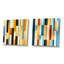 Clevey - Ensemble de 2 collages carrés à formes abstraites-102163273-102163274