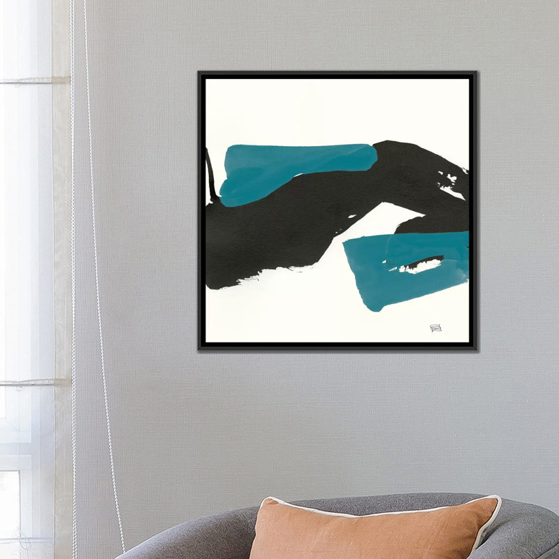 « minimal panel i "crop crop » par chris paschke, impression sur toile, H 26 po x l 26 po x P 1,5 po, Toile avec cadre noir