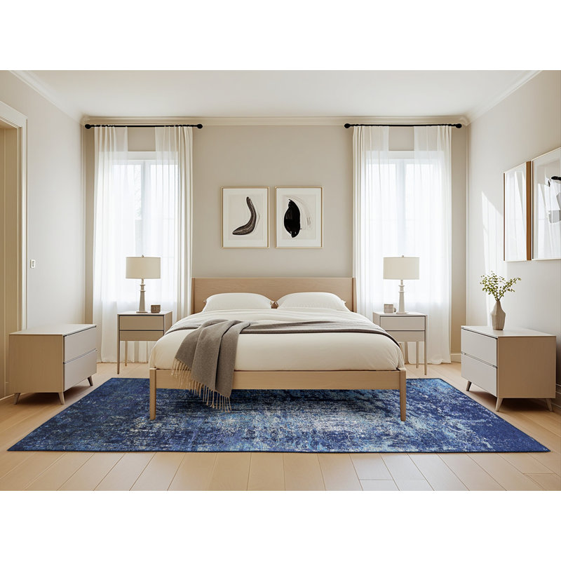 Bursten Abstract Indoor Rug, Rectangle 5' x 8'