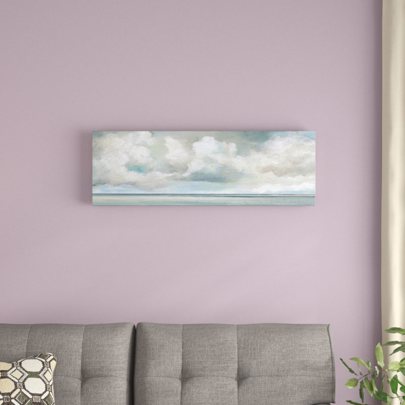 «Cloudscape Vista I», reproduction sur toile, H 12 po x l 36 po x P 1,5 po, Cadre noir