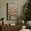Flowering Tree Relief Botanical - Wrapped Canvas-1802885478-1802885497