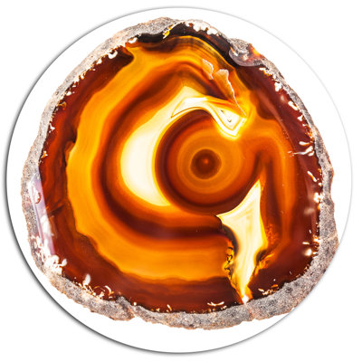 " Vibrant Agate Geode Slice "