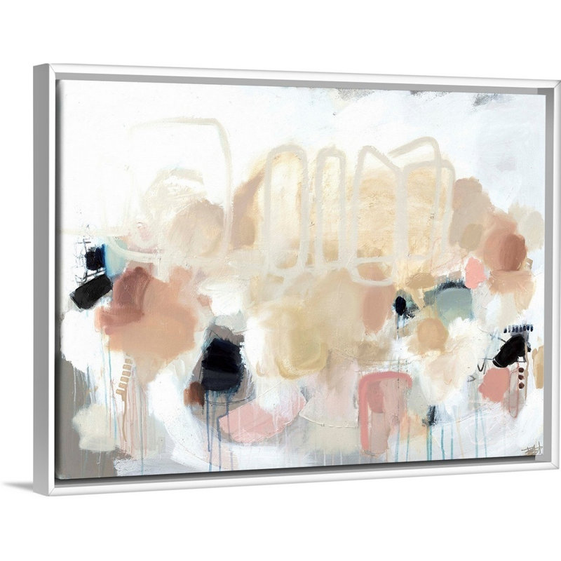 « Unify » par B. Robert, reproduction d’art sur toile, Cadre blanc, H 14 po x l 18 po x P 1,75 po