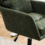 Chaise de bureau à hauteur réglable, revêtement en similicuir, structure métallique haute résistance, rembourrage en mousse et coton, profondeur de 73,3 cm, poids de la structure : 12,6 kg.