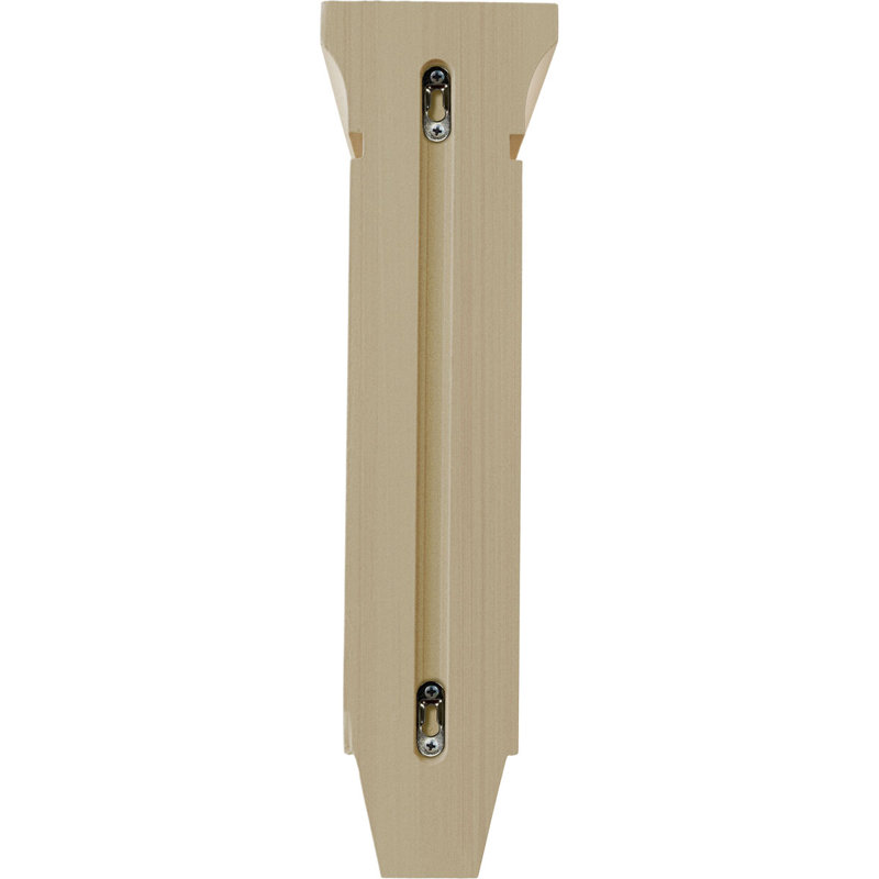 Corbeau en bois Lucan, Hévéa, H 10 po x l 3,375 po x P 6,75 po