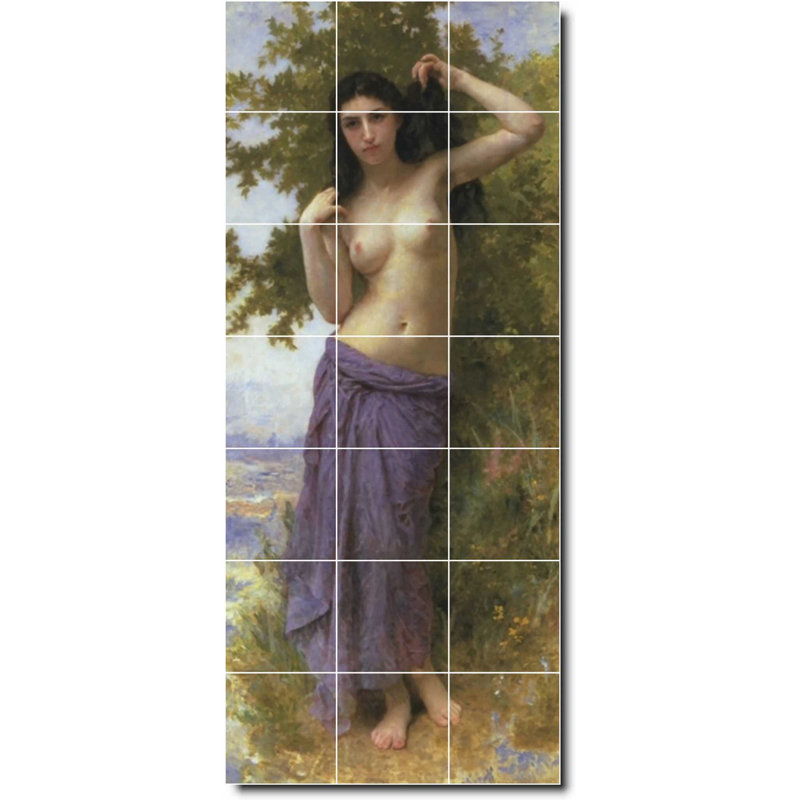 Carreau de céramique décorative 36 po x 84 po 12 po x 12 po, Nu 748