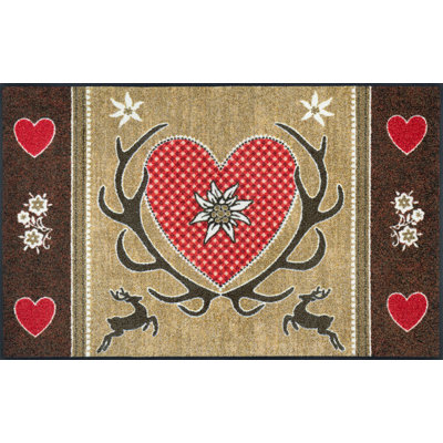 Non-Slip No Pattern Valentine's Day Doormat