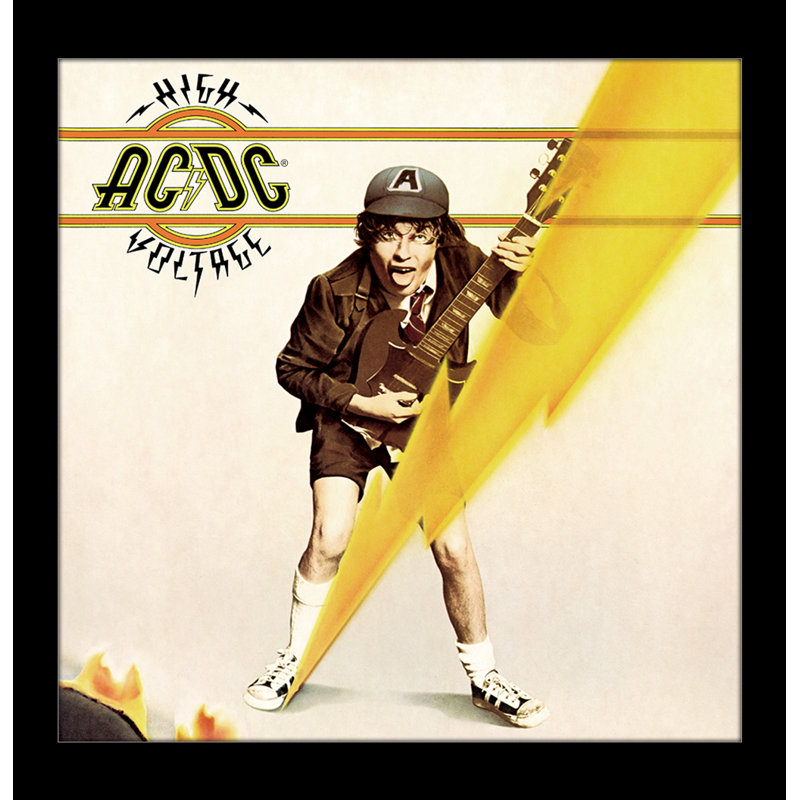 AC/DC - High Voltage 12x12 Under Plexi Framed Poster