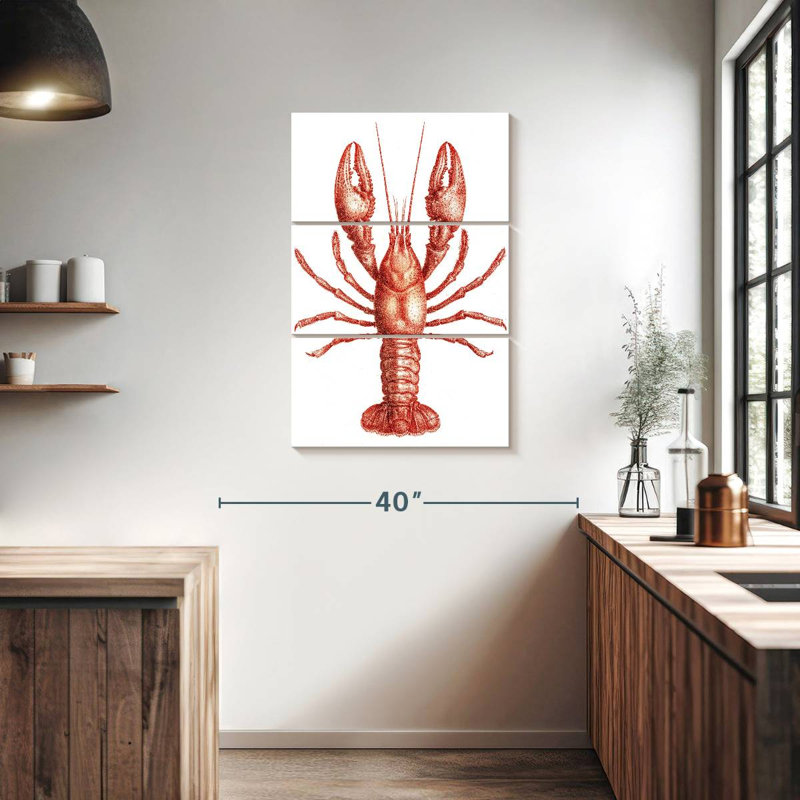Brampt Vintage Crawfish, 38" H x 24" W