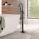 2 Handle Floor Mounted Freestanding Tub Faucet with Handheld Shower