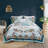 5 Piece Cotton Floral Comforter Set With Throw Pillows-113361441