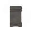 Table de chevet 2 tiroirs gris foncé