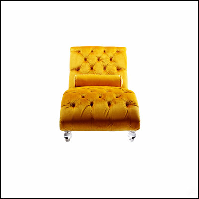 Canapé Leisure avec pieds en acrylique, rembourré pour le confort et l'esthétique moderne