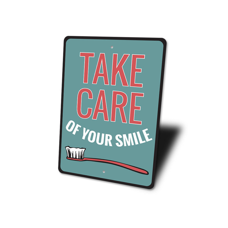 Plaque en aluminium Smile, H 18 po x l 12 po x P 0,06 po