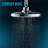 TOTO® G Series 2.5 GPM Single Spray 8.5 inch Square Showerhead with COMFORT WAVE Technology, Polished Chrome-1073022160