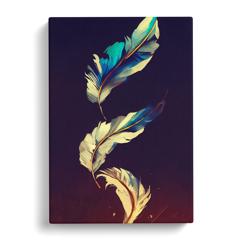 Aphina Feather Vol.1 - Wrapped Canvas, 50cm H x 35cm W x 3cm D