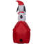 Maison gonflable Snoopy on Dog House avec chapeau de père Noël
