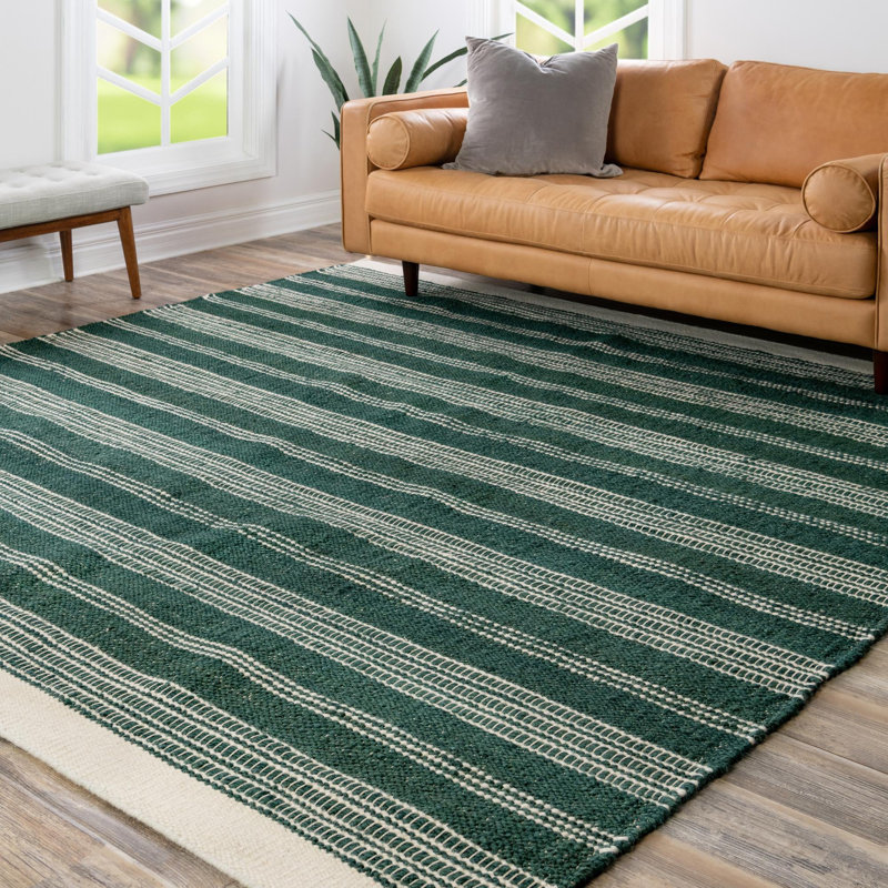 Aurimas Striped Indoor Rug, Square 10'