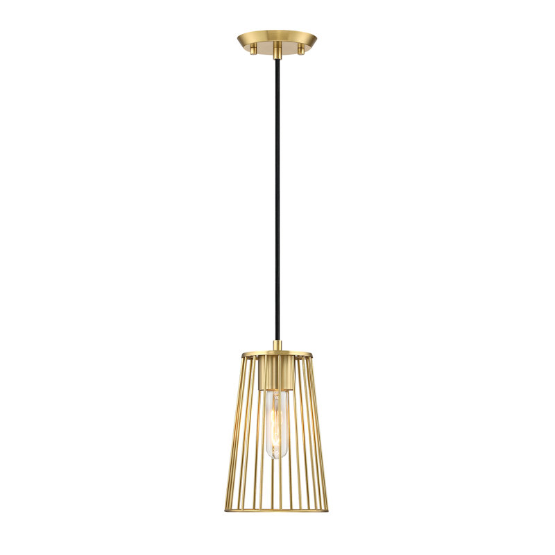 Winda 1 - Light Brushed Gold Single Pendant