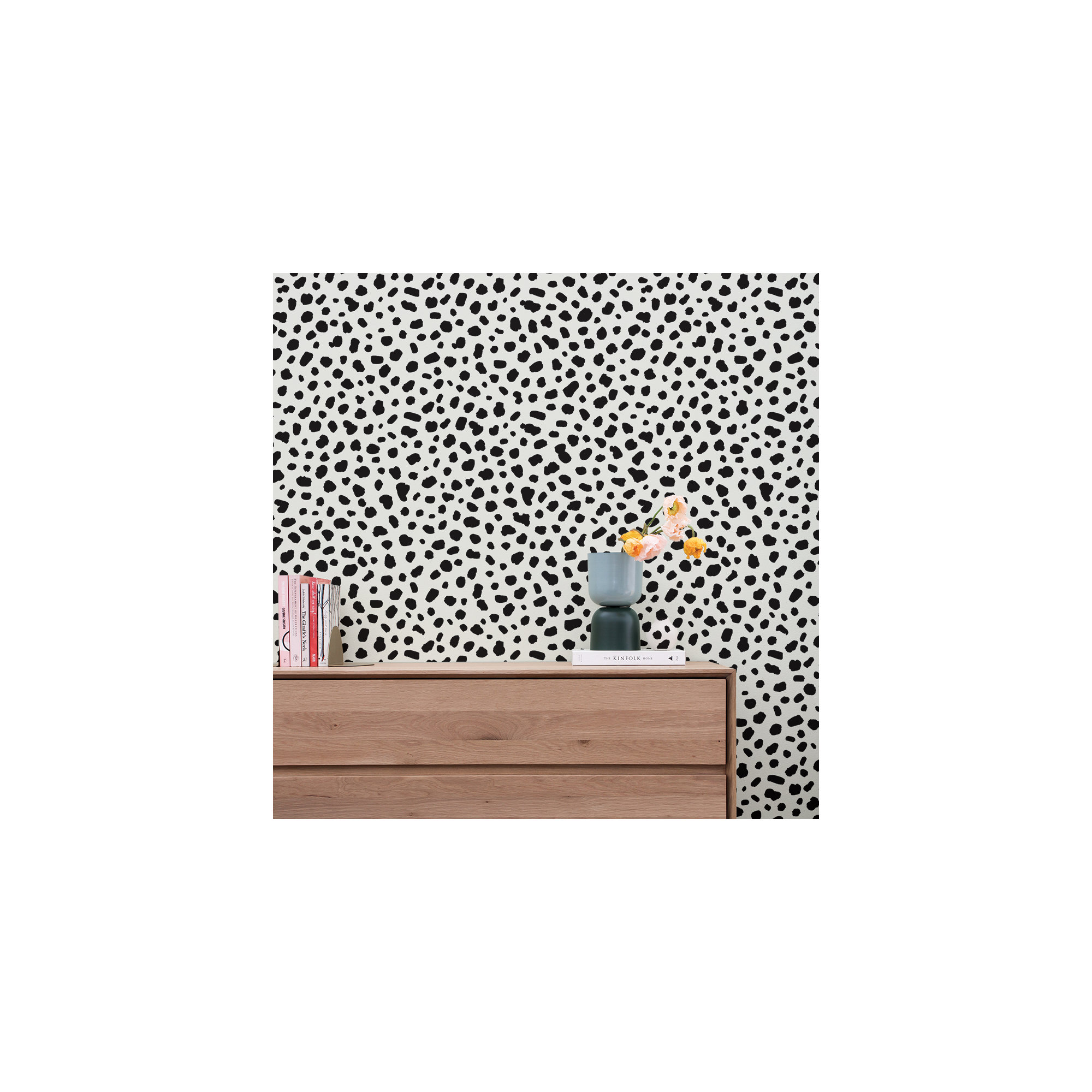 Scout Peel And Stick Wallpaper By Novogratz, Black/White