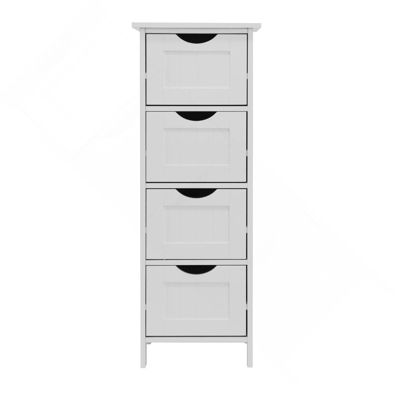 Freestanding Bathroom Storage Cabinet With 4 Drawers