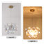 Lustre moderne en laiton 4 lumières avec abat-jour ovales en verre iridescent-1643421878-1630537163