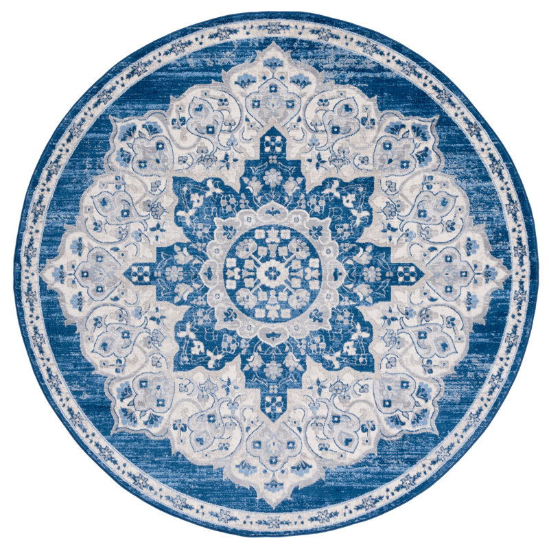 Brentwood Performance Oriental Rug, Round 6'7"