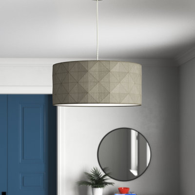 Otterson 18 cm H Drum Cotton Lamp Shade and Pendant Shade ( Screw On )