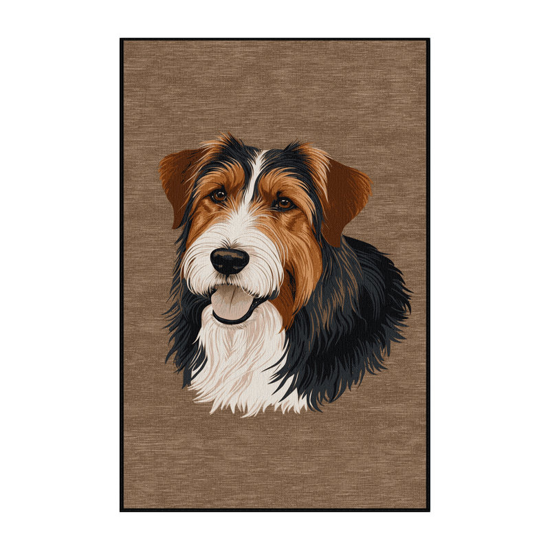  Tapis lavable pour chien Lancashire Heeler, Rectangle 5 pi x 7 pi