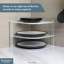 Buckingham 3 Tier Corner Plate Rack Kitchen Cupboard Storage Organiser 28 Cm-1987321810