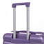 HIFINE TOURIST 20 "/ 24" / 28 "3 pièces / ensemble en valise à roulettes en ABS, valise de cabine, couleur assortie, serrure à combinaison (mauve)