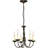 Francesville 5 - Light Steel Dimmable Chandelier-17126412