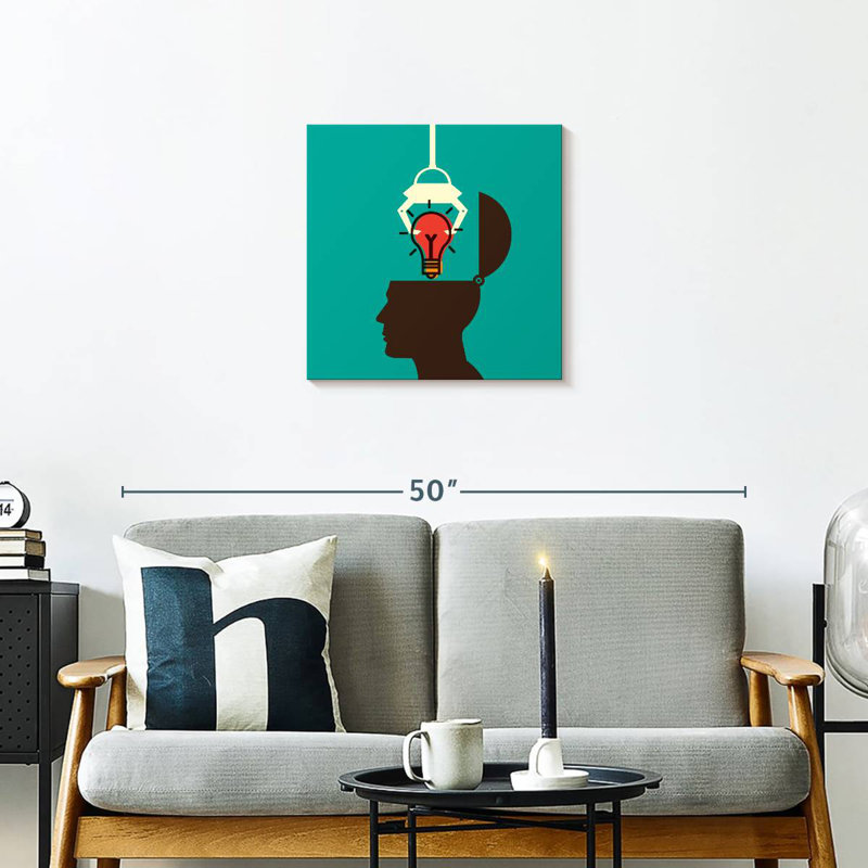 Keiri Tapping An Idea, 20" H x 20" W
