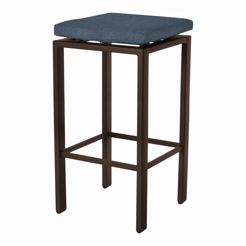 Aris Outdoor Bar Stool, Copper Creek, Flagship Stone Sunbrella®, 31.25"