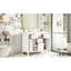 Meuble-lavabo de salle de bain avec lavabo en céramique, armoire moderne en bois massif de 36 po, 4 tiroirs et 2 portes, blanc, armoires de rangement blanches, style, unité-1984220732