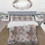 White Tropical Flowers Floral Duvet Cover