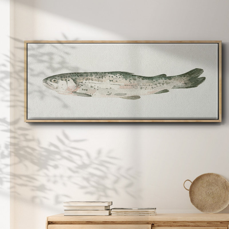 Fresh Catch II- Framed Canvas, 8" H x 20" W