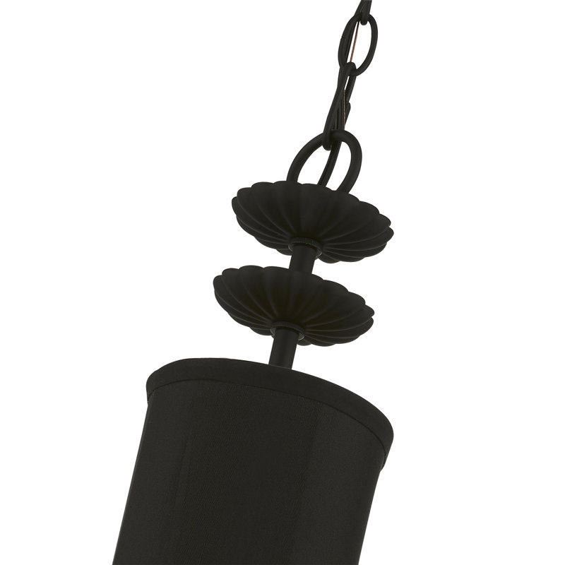 Mini-luminaire suspendu 1 lumière noir