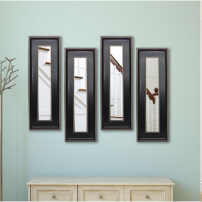 Ballinger Wood Flat Wall Mirror