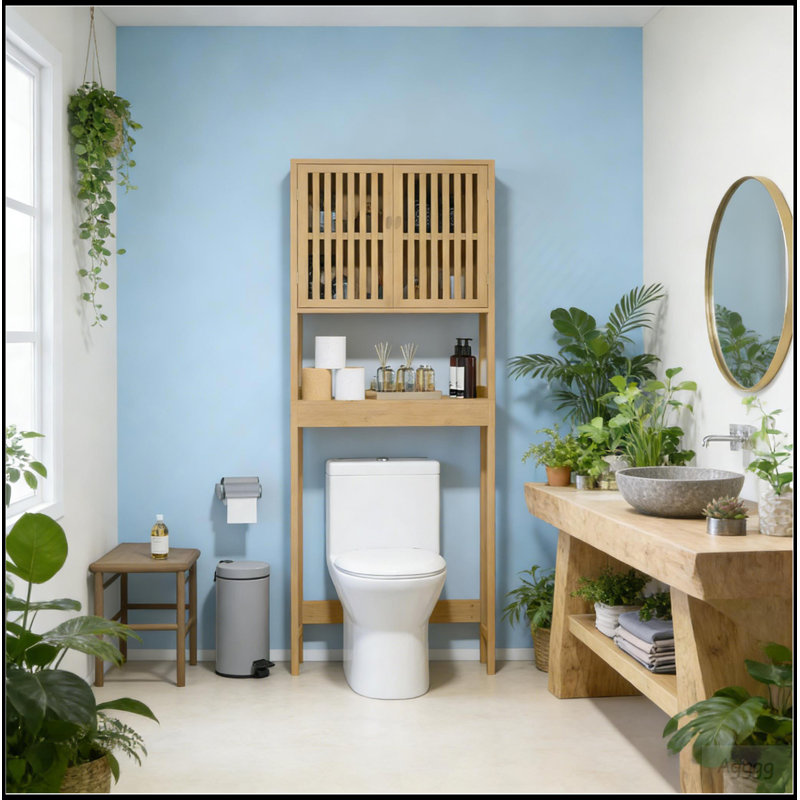Armoire de rangement pour salle de bain, armoire au-dessus de la toilette, armoire de rangement mince