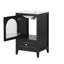 Meuble-lavabo de 20 po avec évier Tyvez, armoire avec porte en verre à fermeture douce et tiroir-734946047