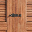 Loquet de porte coulissant noir 3,75 po