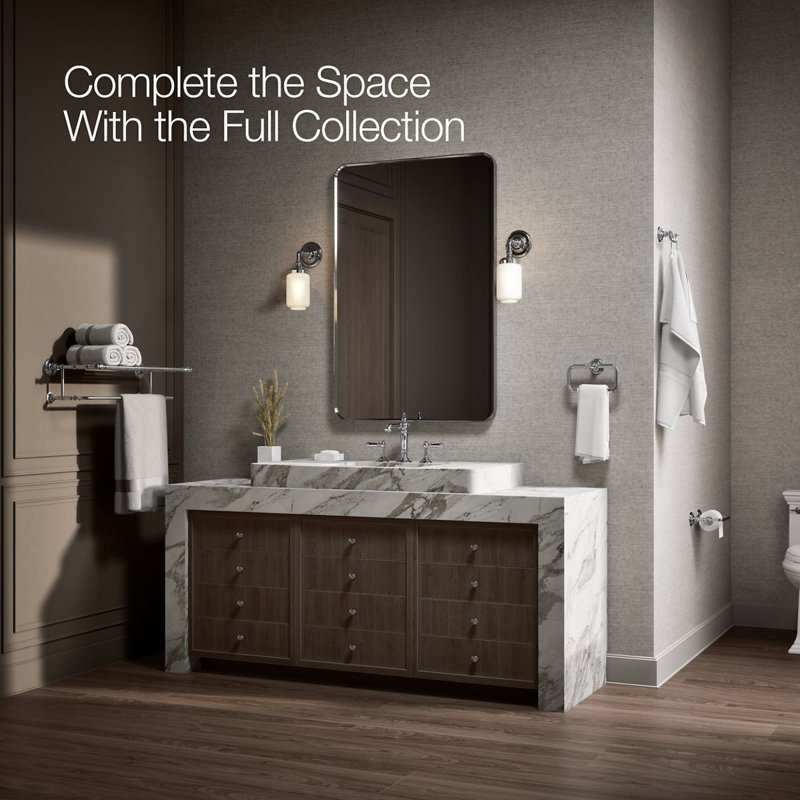 Artifacts Hotelier Wall Shelf, Polished Chrome