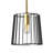 Faison 1 - Light Black/Gold Pendant
