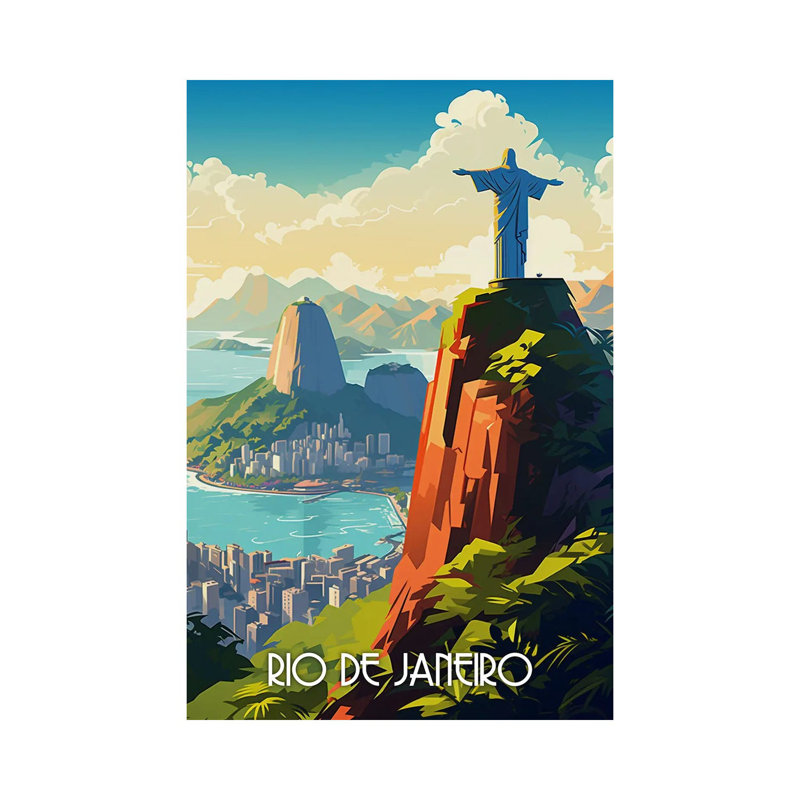 Rio de Janeiro, H 26 po x l 18 po
